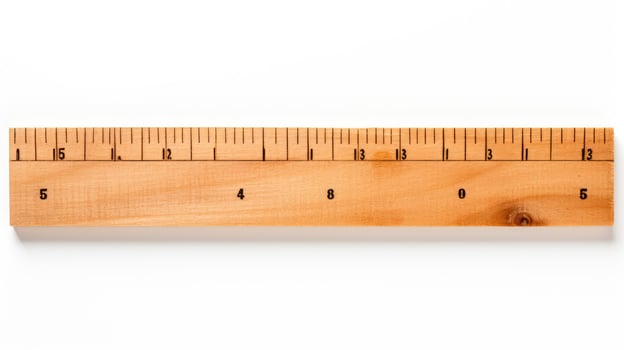 markings wood ruler photo