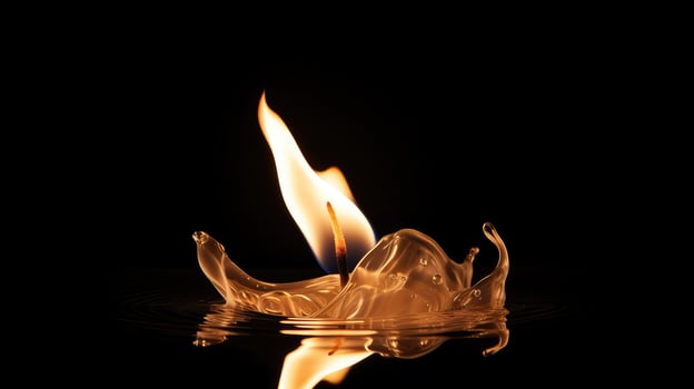 heat fire with transparent background photo