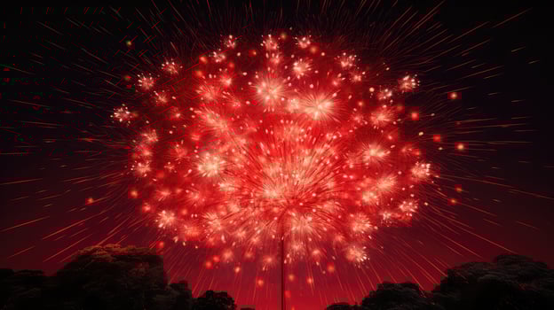 excitement red star burst photo