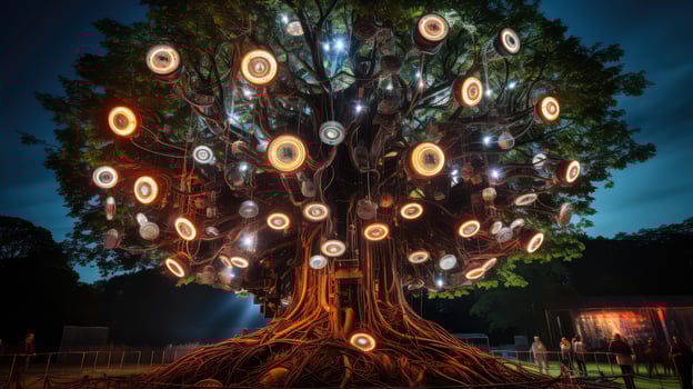 music electronic tree photo