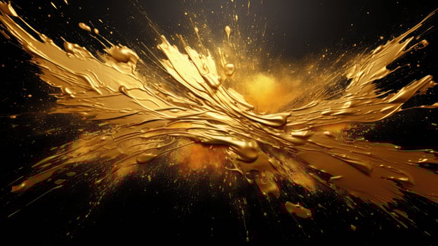 design gold paint splatter photo