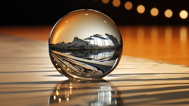 surreal glass reflection photo