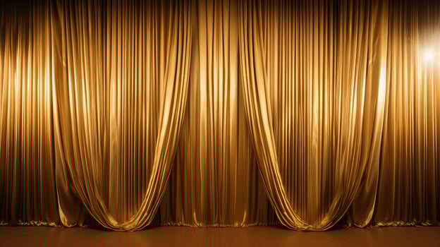 shimmering gold curtain background photo
