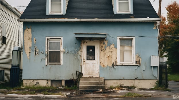exterior mold house photo