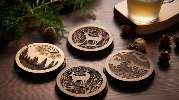 coaster gift wood photo
