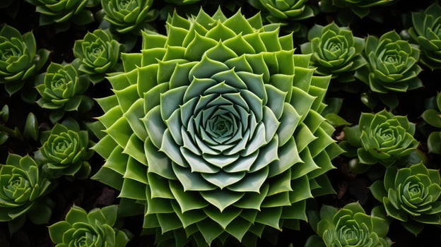 garden green circle photo