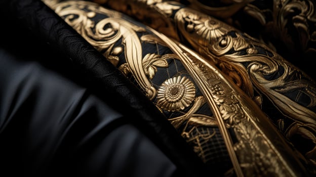 details gold and black banner photo