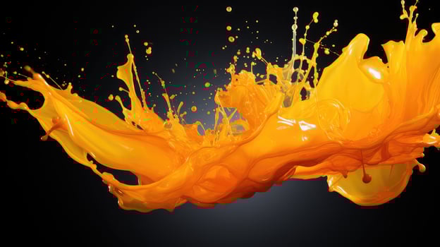 air orange paint splash photo