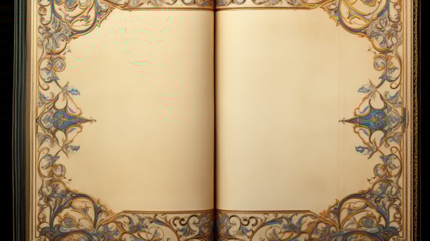 decorate blank book pages photo