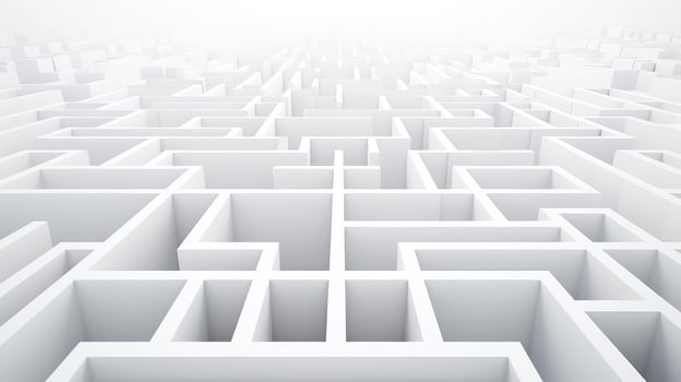 clean maze white background photo