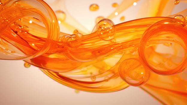 close orange particles photo