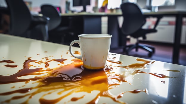 coffee office trip hazard photo