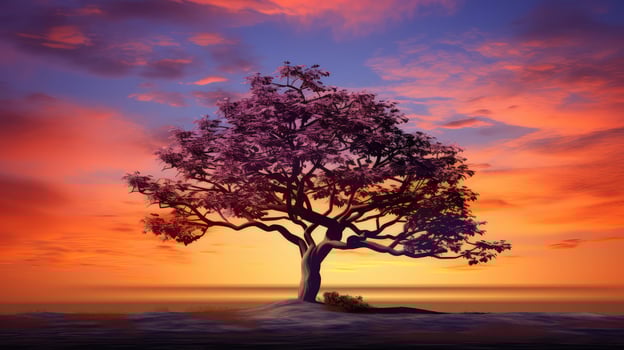 sunsky zen tree photo