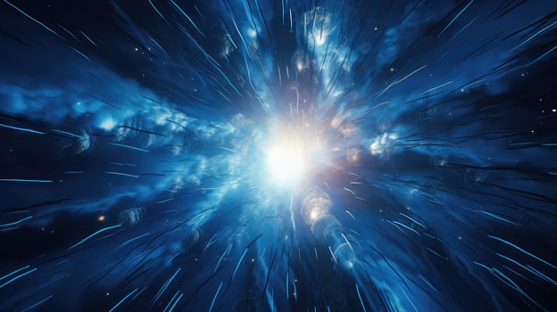sky blue firework photo