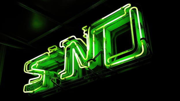 bright fluorescent green photo