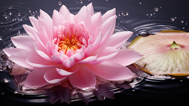 petals pink water lily photo