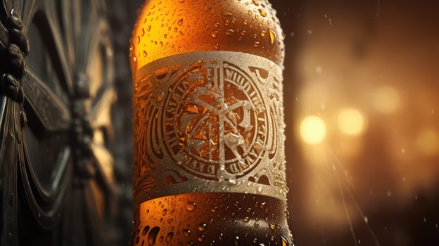 typography bottled beer photo