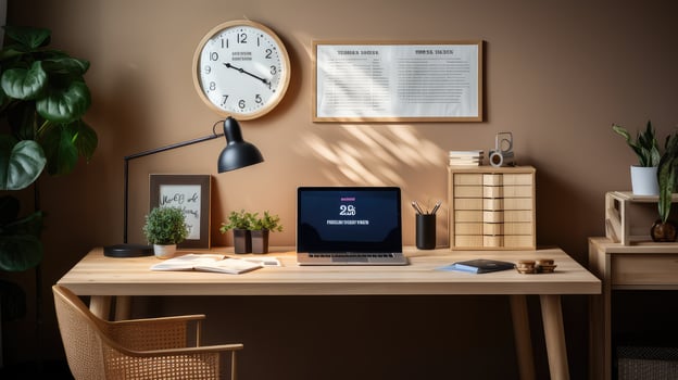 laptop call home office photo
