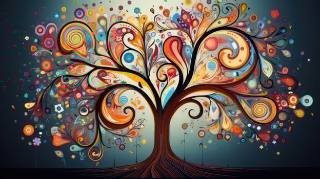 patterns cartoon tree photo