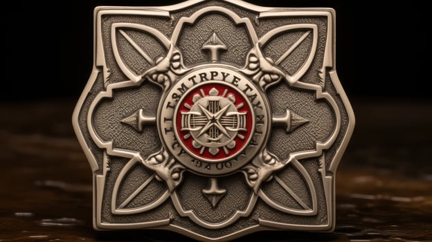 emblem fire department maltese cross photo