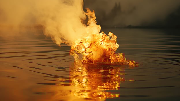 otherworldly gold smoke photo