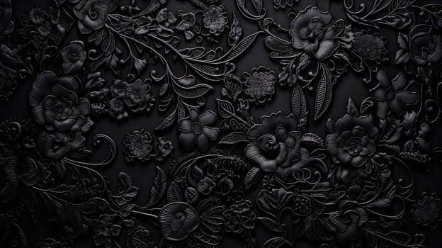 romantic black ornate background photo