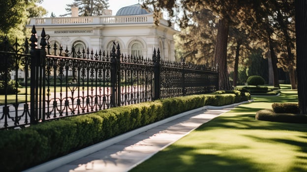 iron house fence photo