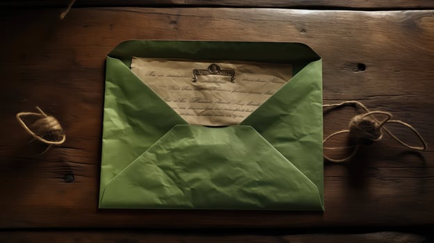 texture green envelope photo