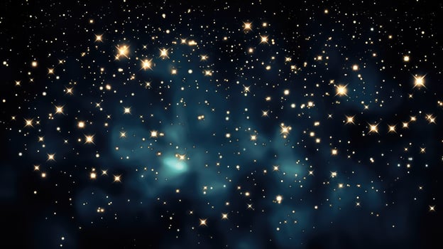 night black stars background photo