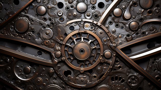 placement riveted metal photo