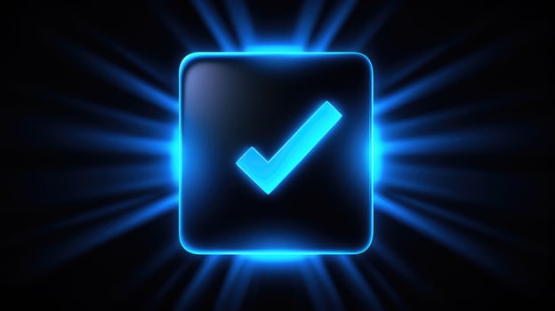 checkmark approved blue photo