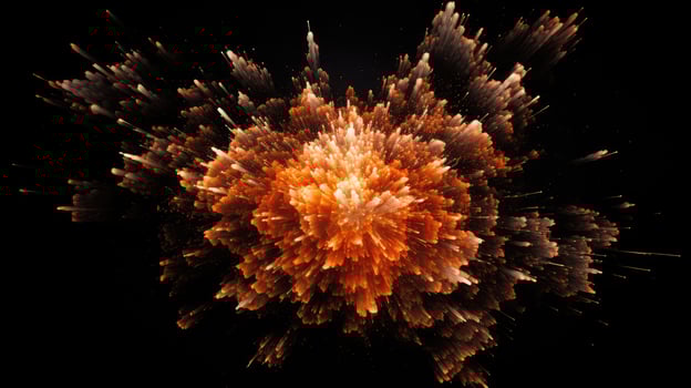 flame explosion black background photo