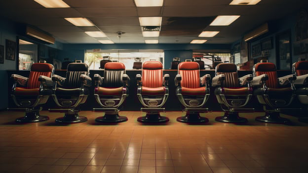customers barbershop black photo