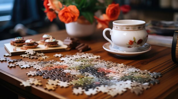 image wooden puzzle photo