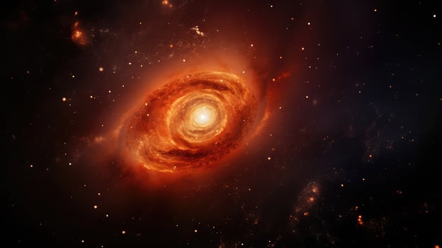 universe orange galaxy photo