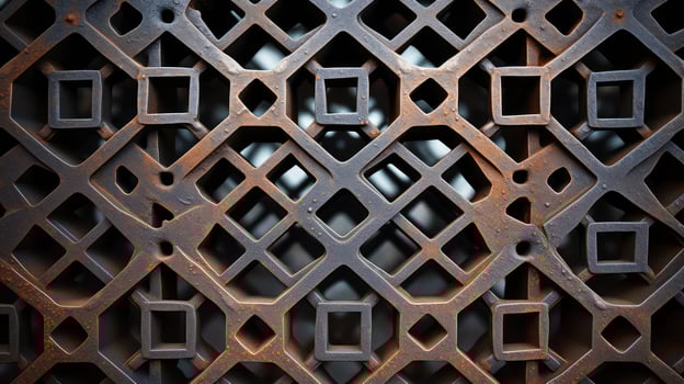 symmetrical metal patterns photo