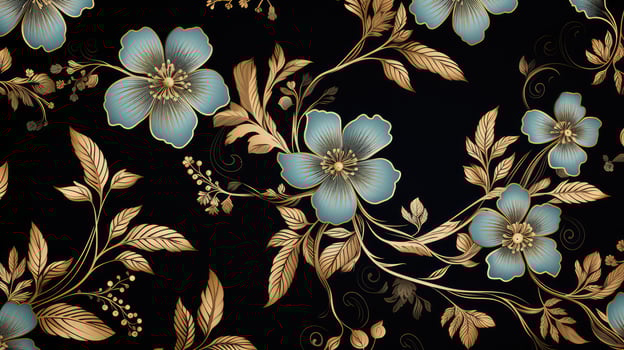 floral light blue studio background photo
