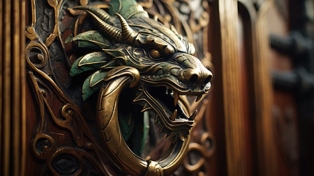 intricate touching door handle photo
