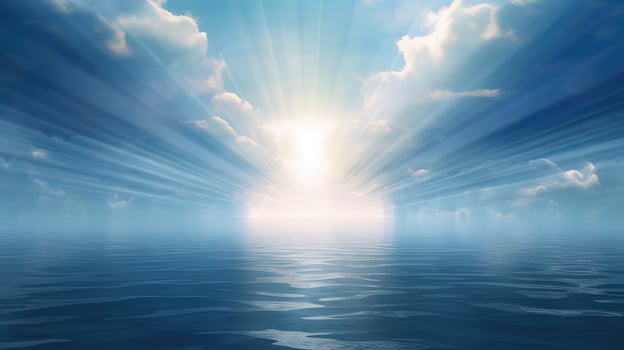 illuminate light rays water photo