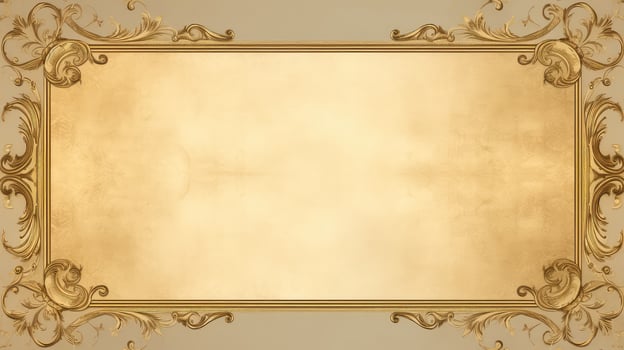 swirls gold page borders photo