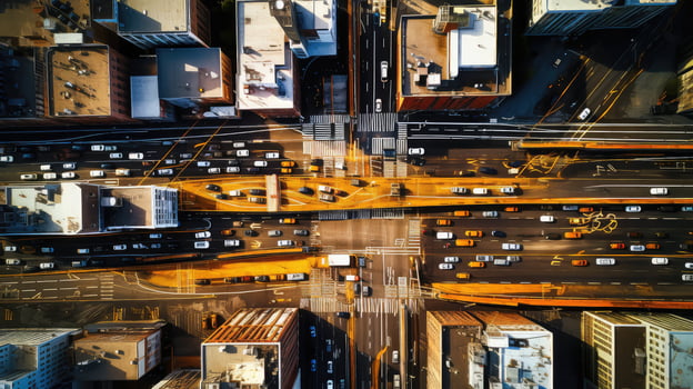 intersection road birds eye photo