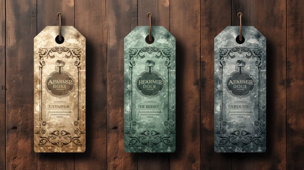 vintage door hanger mockup photo