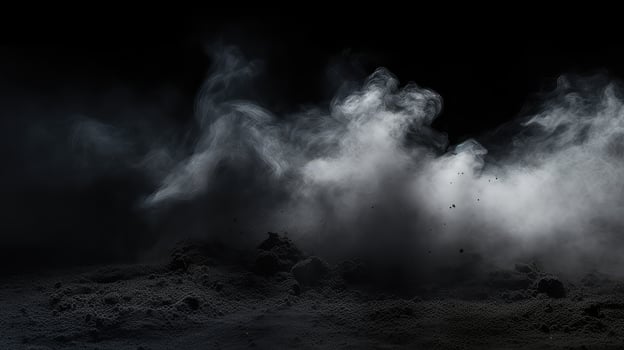 surface dust on black photo