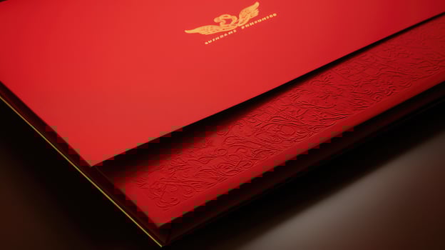 luxurious red letter head photo
