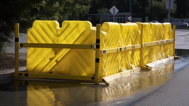 emergency water fill barricade photo