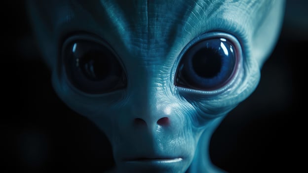 extraterrestrial blue alien photo
