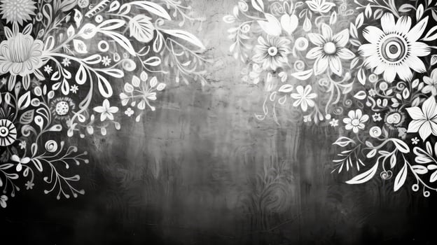 chalk light rays black and white photo