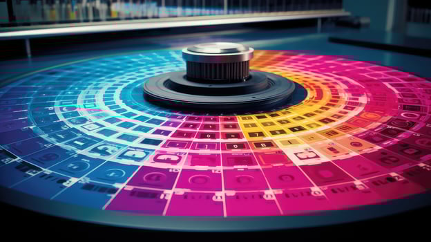 printing cmyk color table photo