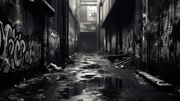 alleyway black grunge photo