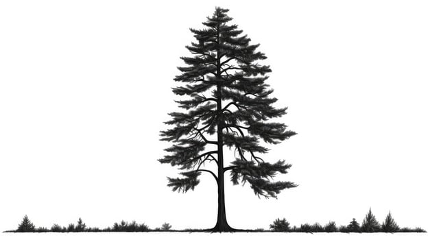 simple pine tree clipart photo